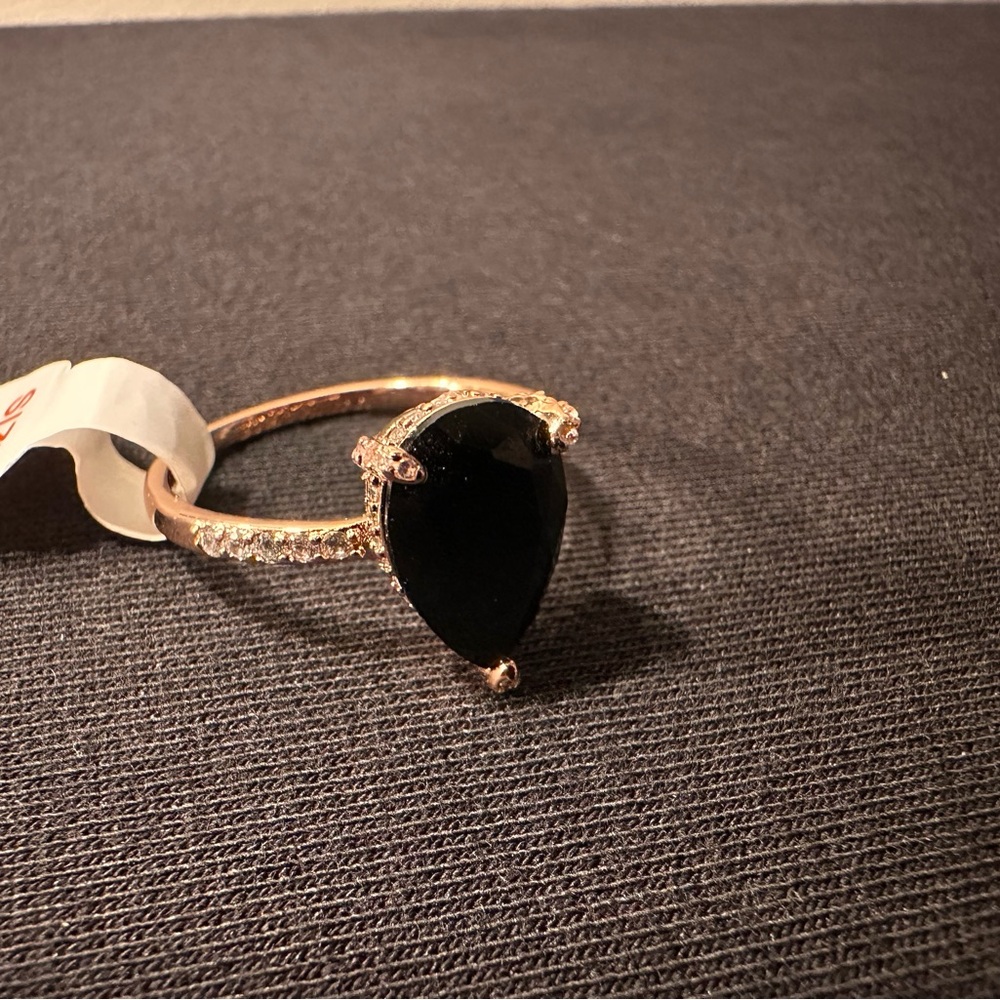🤩 Love’s Journey Black Onyx Ring (Size 10) - Picture 2 of 7